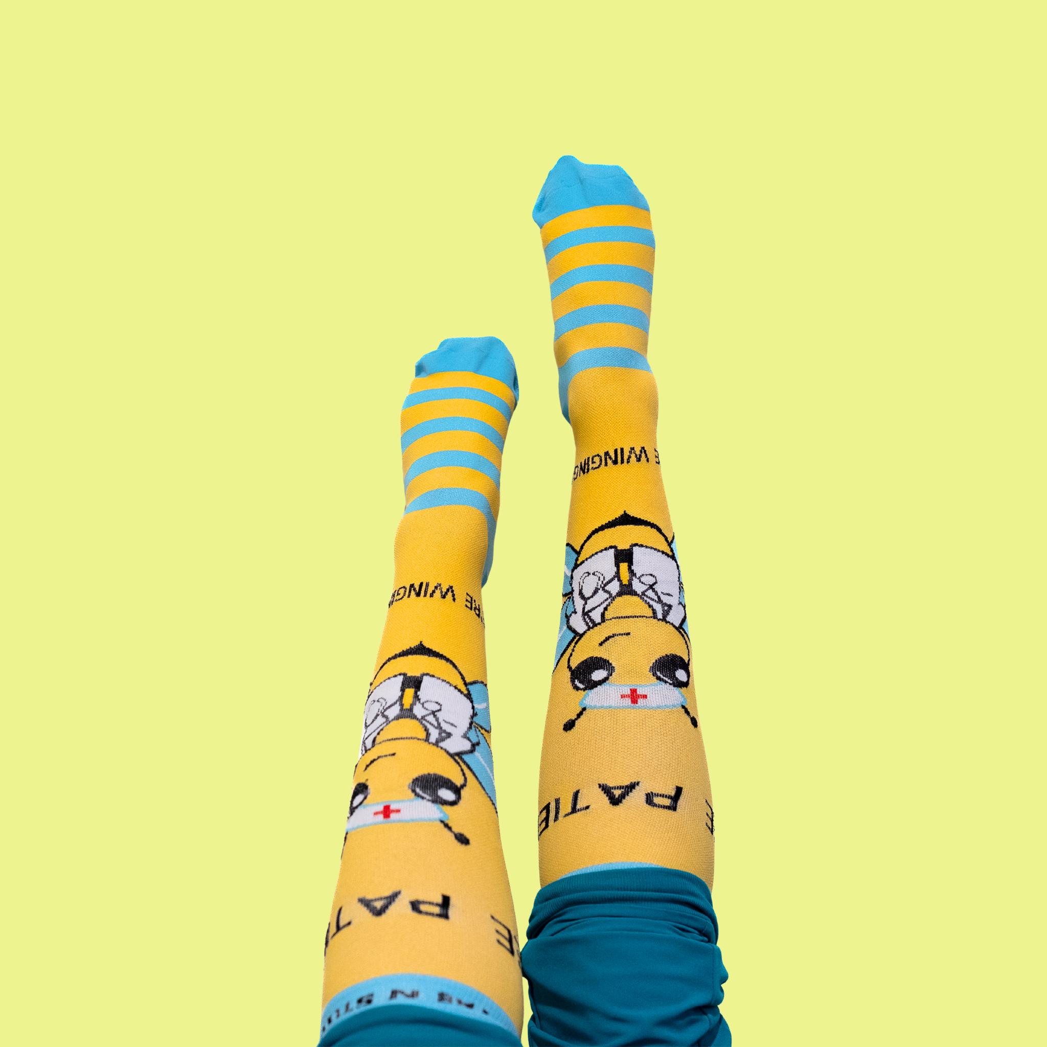 Compression Sock Bee Patient: We're Winging It