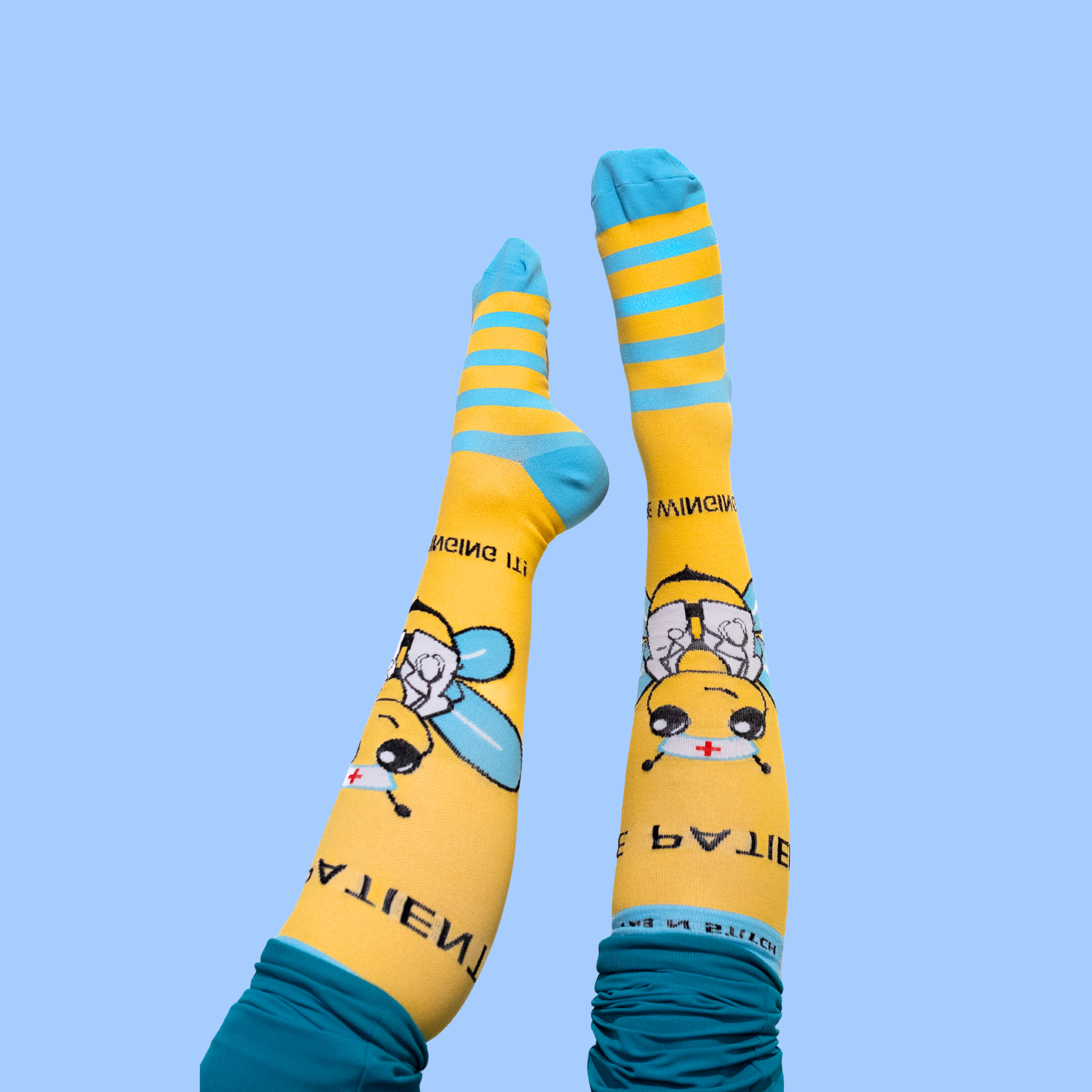 Compression Sock Bee Patient: We're Winging It