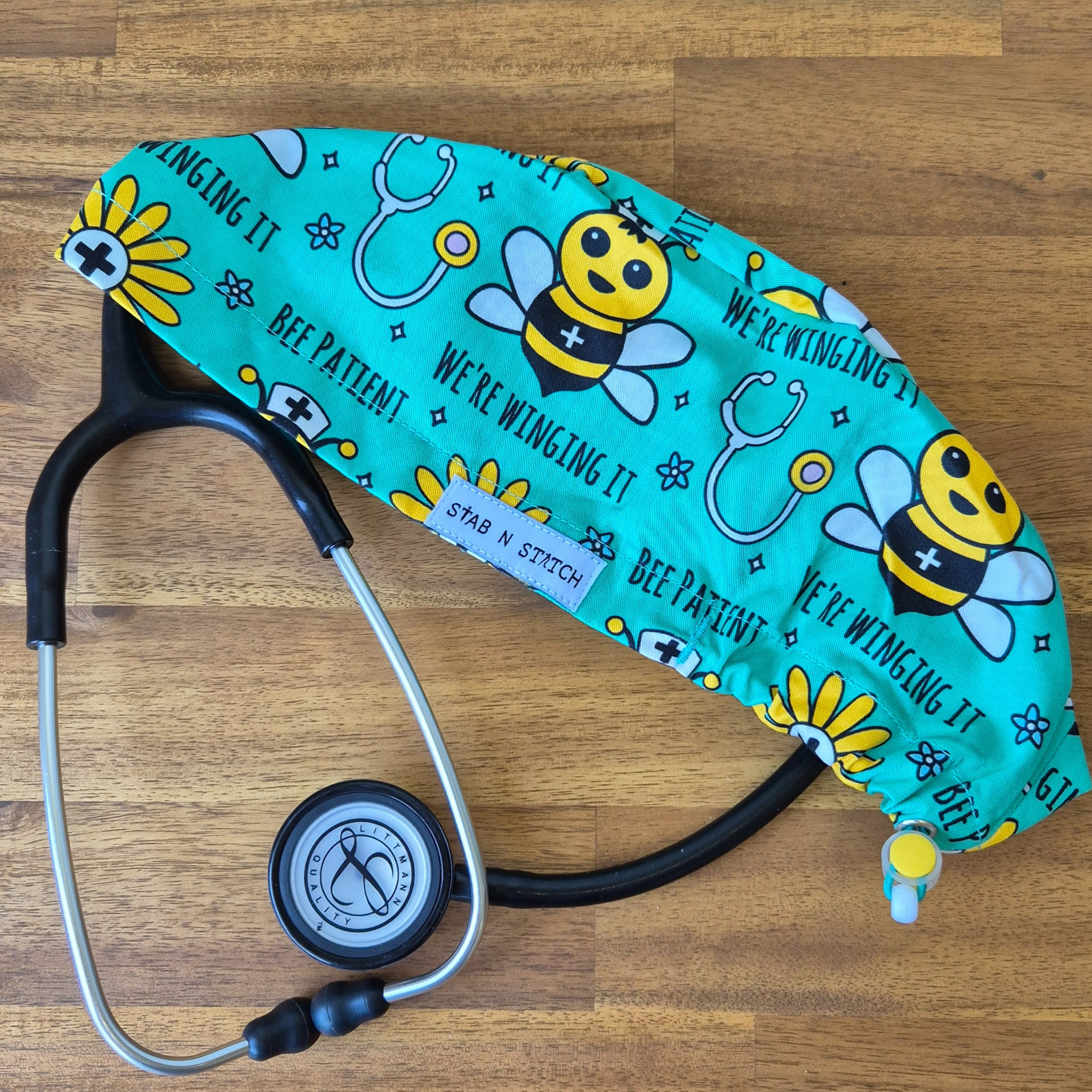 Scrub Cap Bee Patient: We're Winging It