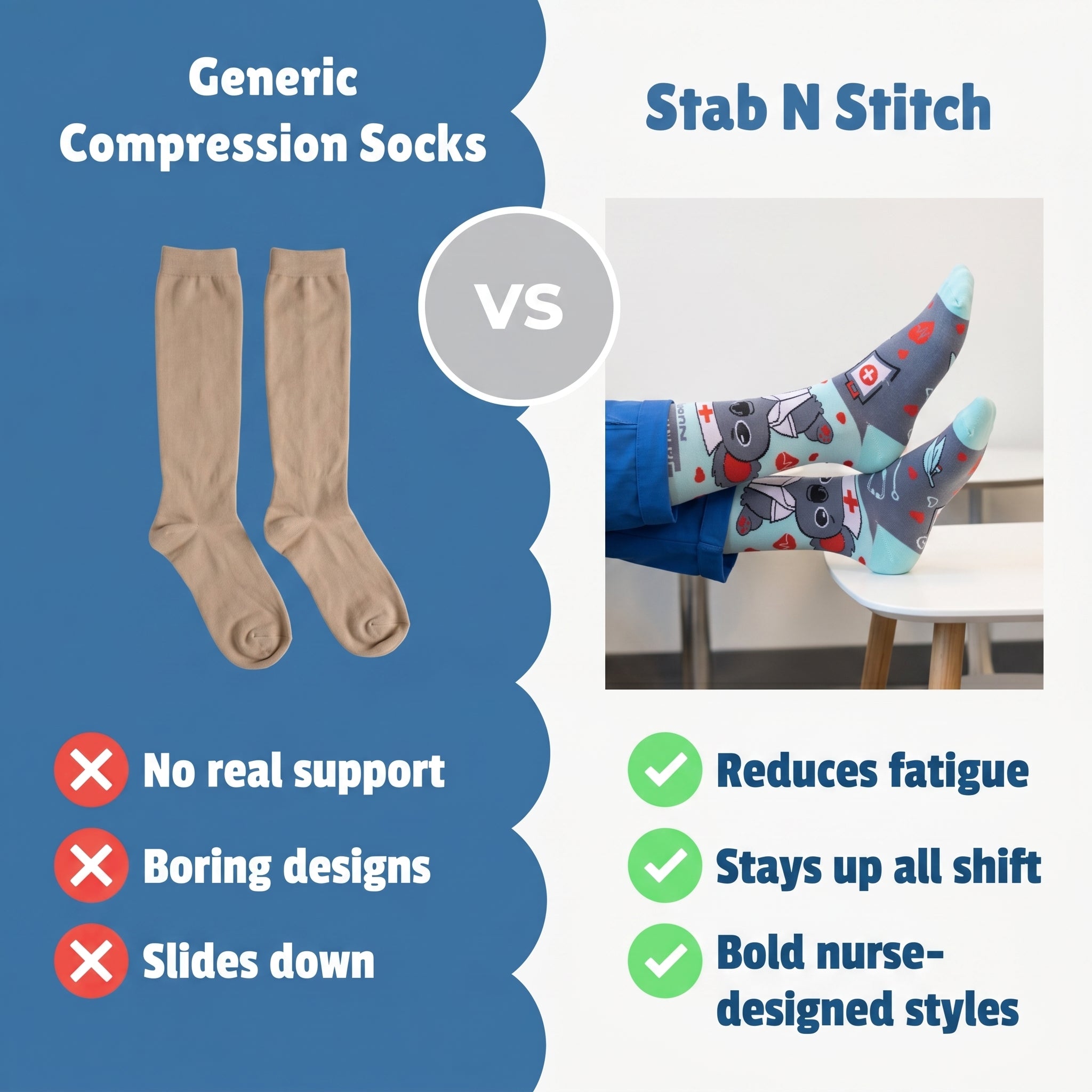Compression Sock Koalified Nurse